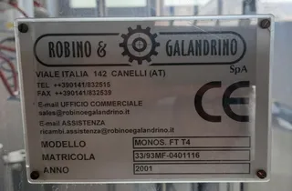 Mașină de capsulat Robino & Galandrino FT 4, fotografia 3 din 20